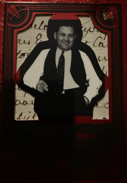 George "Bugs" Moran POTP ROARING 20'S /25 HANDWRITTEN SILHOUETTE RELIC