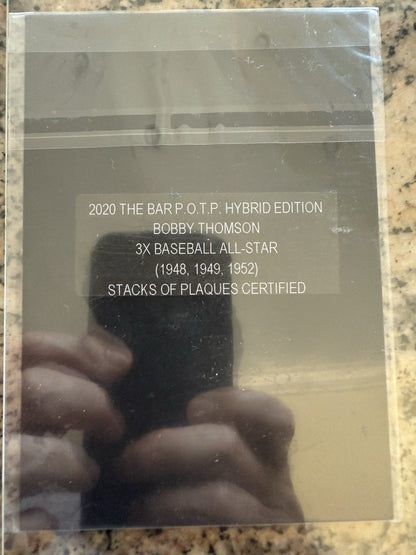 2020 Pieces Of The Past The Bar Bobby Thomson Auto