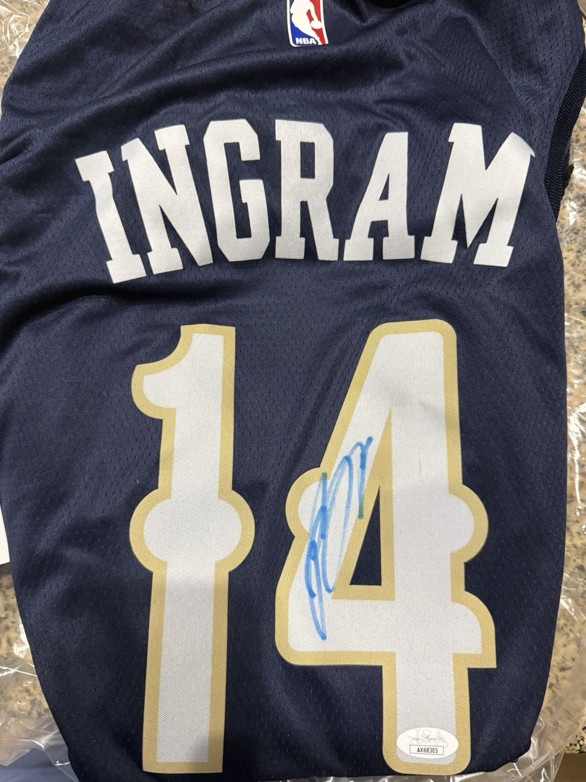 Brandon Ingram New Orleans Pelicans Autographed Jersey JSA Certified
