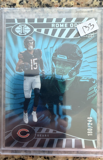 2024 Panini Illusions - Rome Odunze #14 Trophy Collection Light Blue /249 (RC)