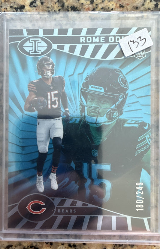 2024 Panini Illusions - Rome Odunze #14 Trophy Collection Light Blue /249 (RC)