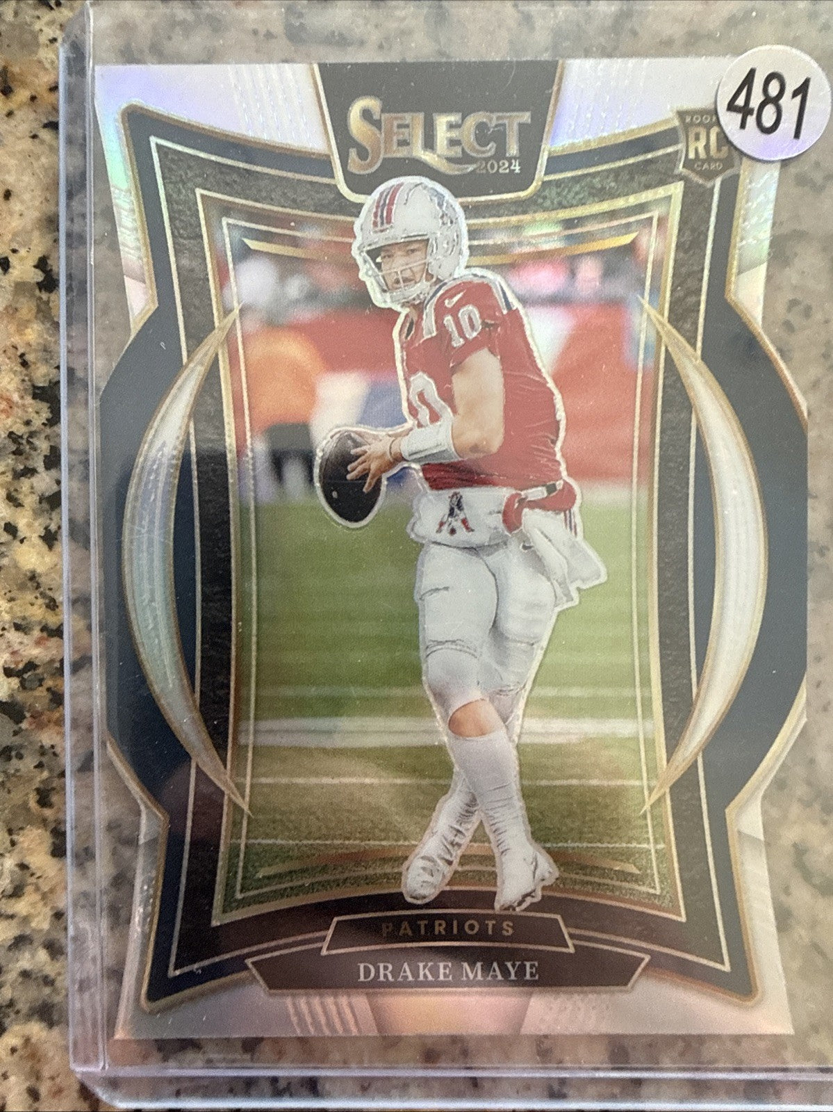 2024 Panini Select - Concourse Drake Maye #27 Silver Prizm Die-Cut (RC)