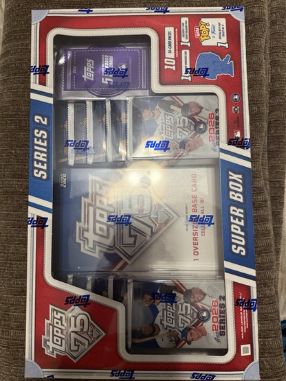 2026 Topps Baseball MLB Series 2 Super Box Factory Sealed
