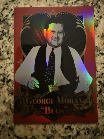 2025 Pieces of the Past Roaring Twenties George “Bugs” Moran Red Foil #/25