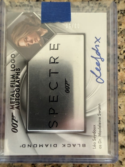 2025 James Bond Black Diamond /50 Lea Seydoux as Madeleine Swann Auto