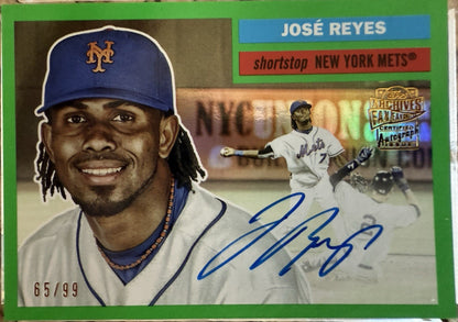 2025 Topps Archives - 1956 Fan Favorites Autographs Jose Reyes #56FFA-JR...