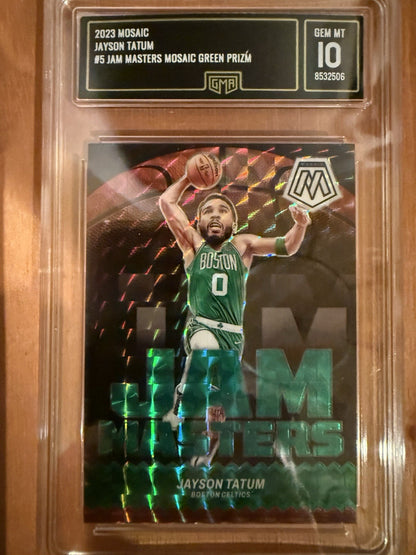 2023-24 Panini Mosaic #5 Jayson Tatum Jam Masters Mosaic Green