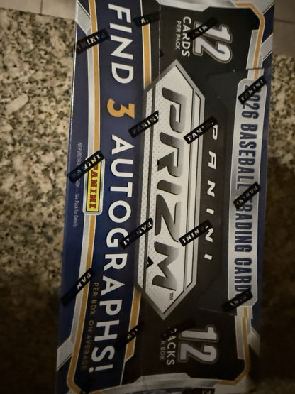 2026 Panini Prizm Baseball MLB Factory Sealed Hobby Box