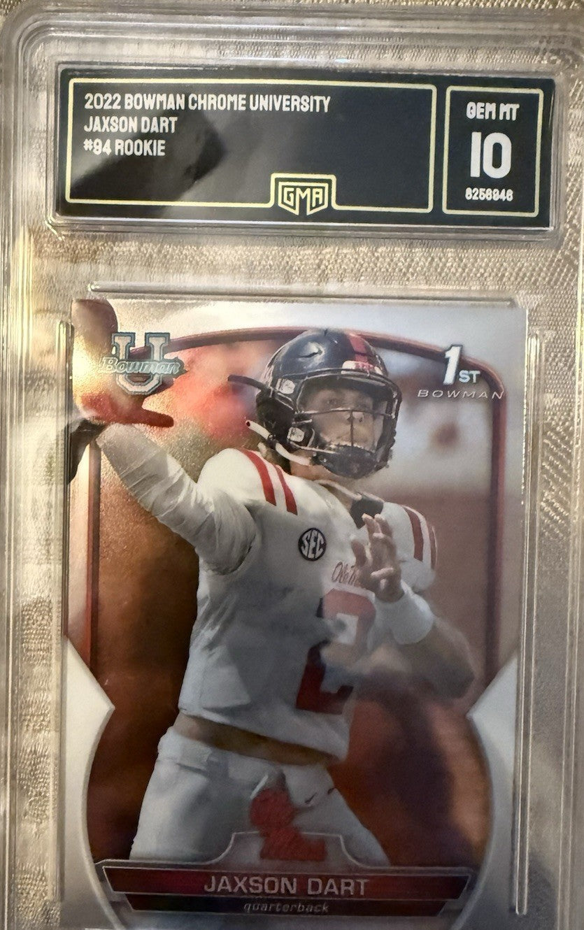 2022 Bowman University Chrome - Jaxson Dart #94 (RC)