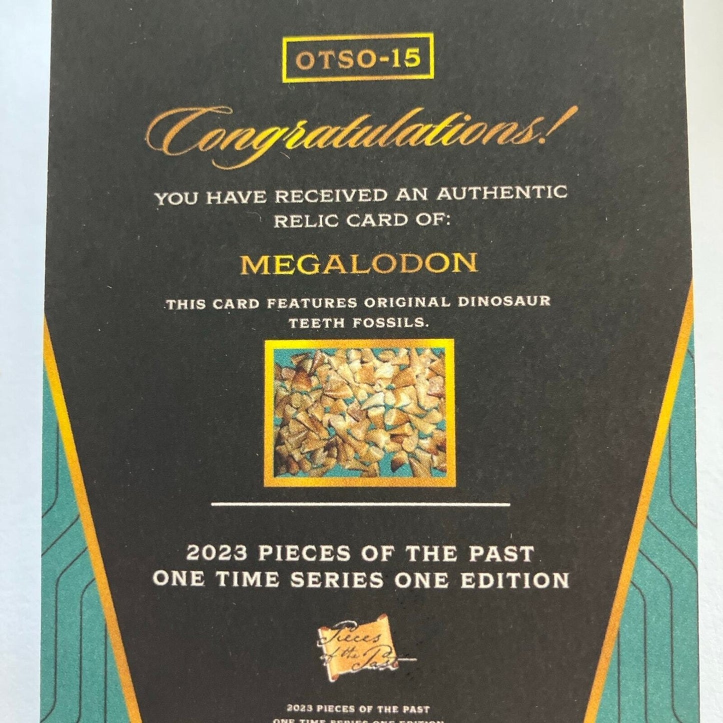 megalodon tooth card!!!
