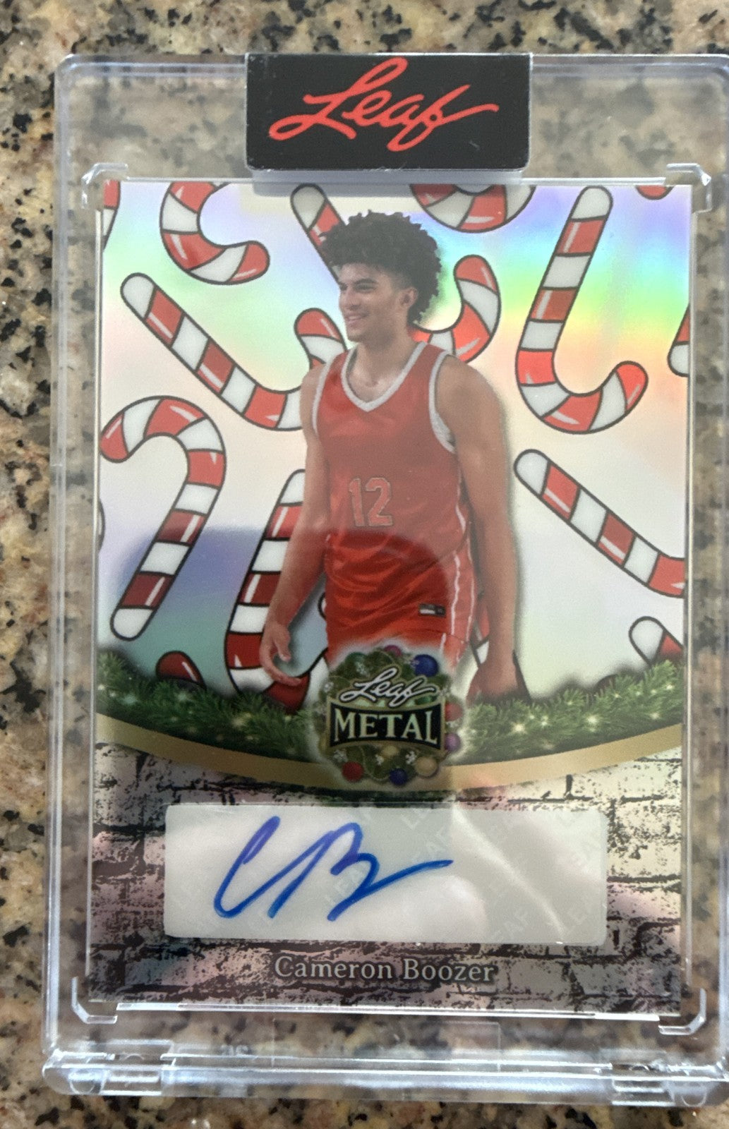 2025 Leaf Metal Happy Holidays - Cameron Boozer #BA-CB1 2/15