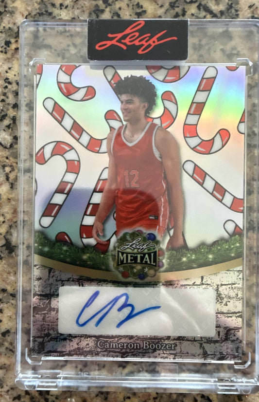 2025 Leaf Metal Happy Holidays - Cameron Boozer #BA-CB1 2/15