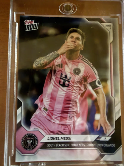2026 Topps Now MLS #7 Lionel Messi Inter Miami CF
