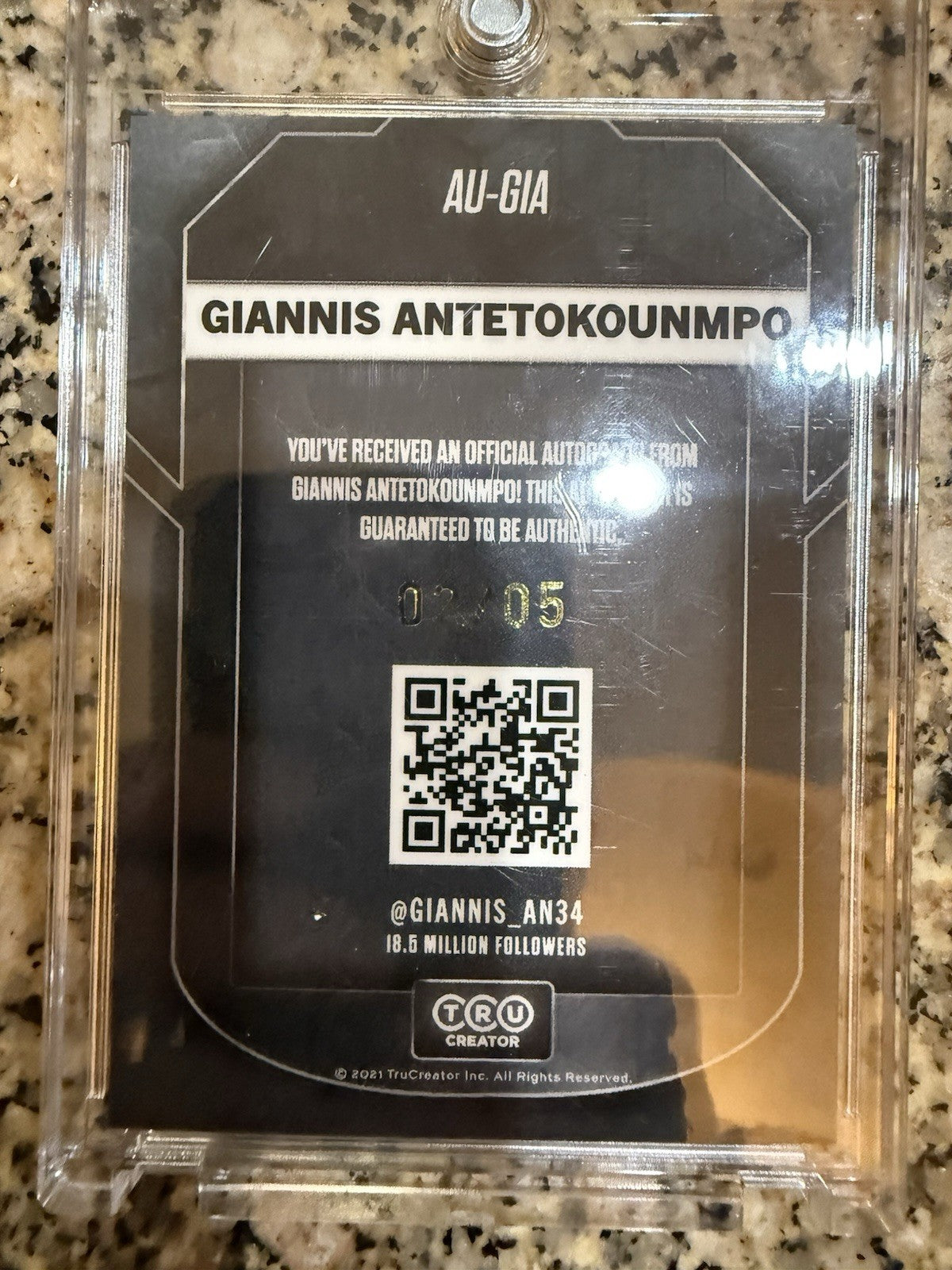 giannis tru creator autograph. Gold Ice. /5