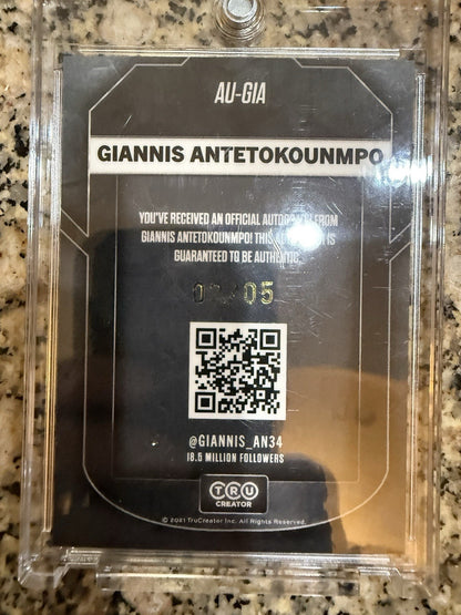 giannis tru creator autograph. Gold Ice. /5