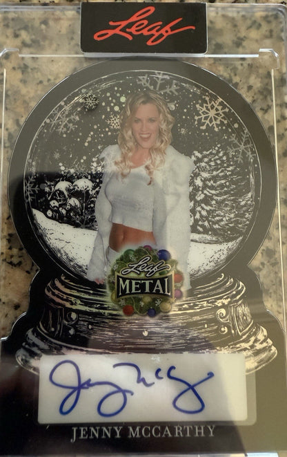 2025 Leaf Metal Holiday - Snow Globe Auto - Autograph - Jenny McCarthy #1/1!!!
