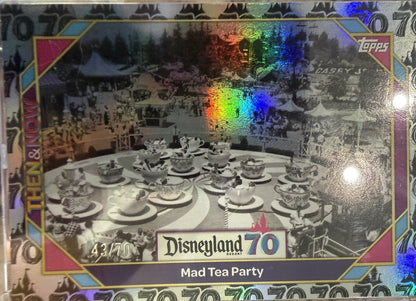 2025 Topps Disneyland 70th Anniversary Mad Tea Party Then & Now Foil #/70