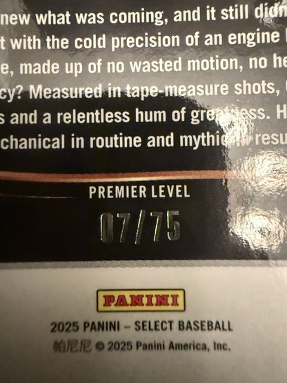 2025 Panini Select - Premier Level Albert Pujols #101 Purple Prizm /75