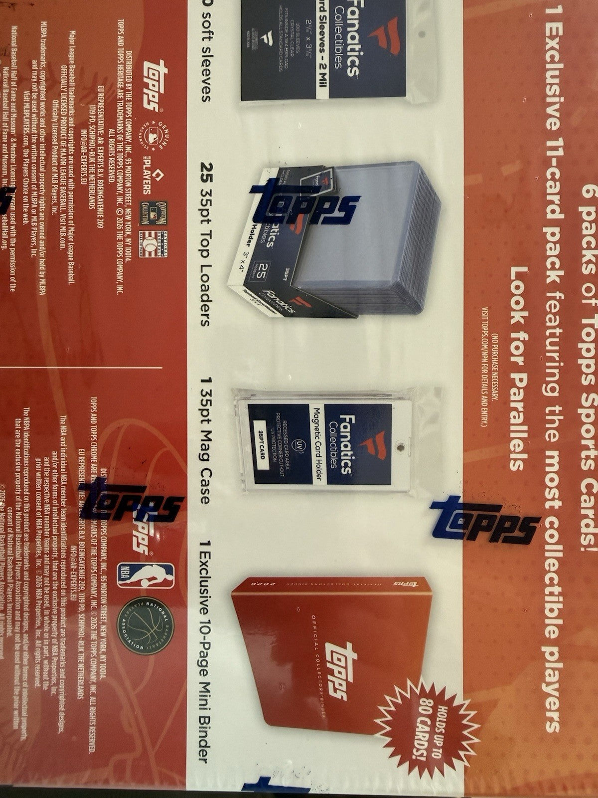 2026 Topps Official Collectors Kit Box Binder & Supplies No Cards No Packs