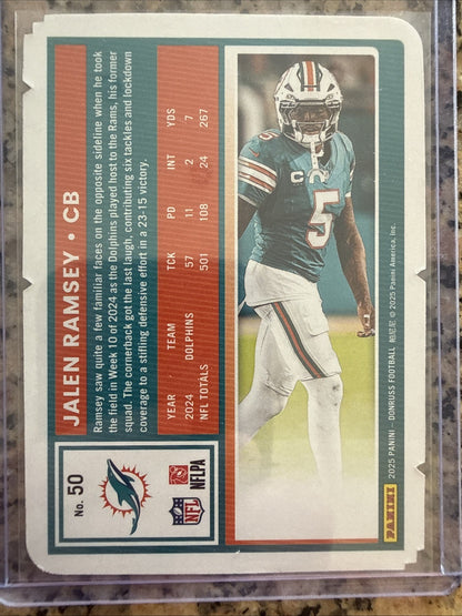 2025 Panini Donruss - Jalen Ramsey #50 Press Proof Silver Die-Cut /99