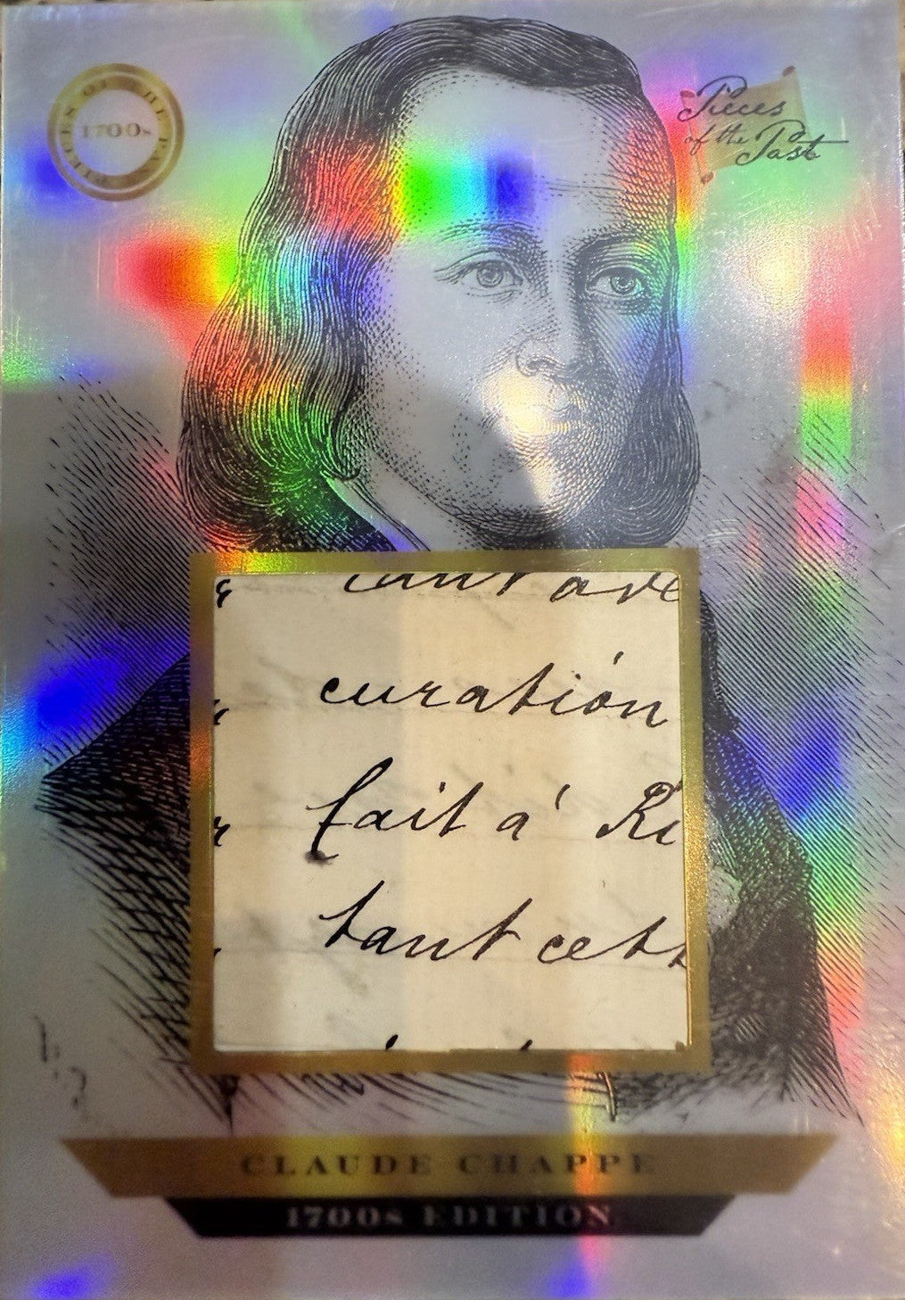 2024 Pieces of the Past 1700's Hand Written Claude Chappe