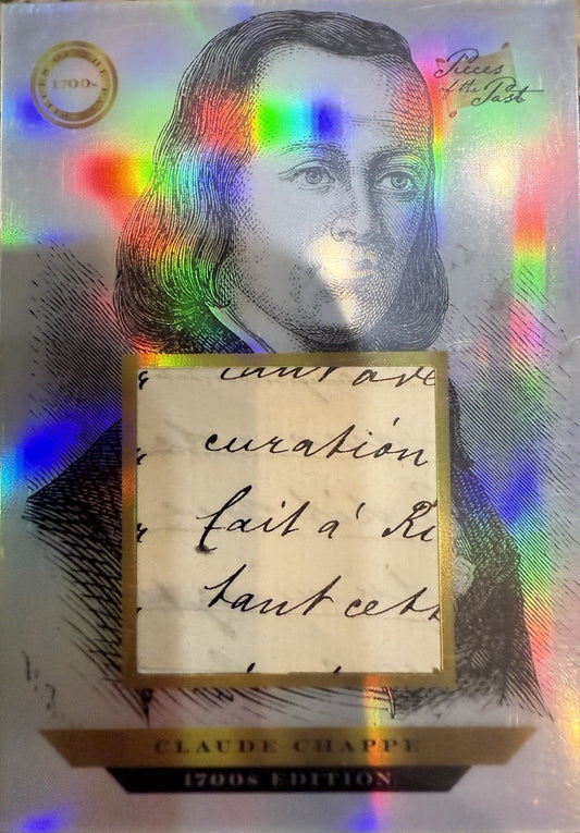 2024 Pieces of the Past 1700's Hand Written Claude Chappe