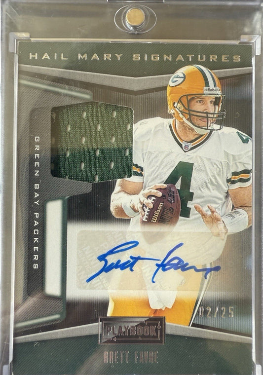 2019 Hail Mary Auto Playbook. Brett Favre. /25