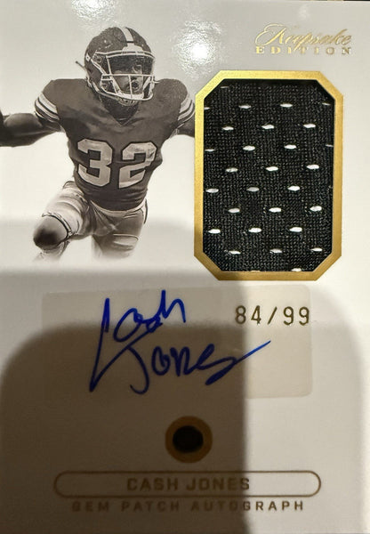 Cash Jones Gem Patch Auto . Georgia Bulldogs