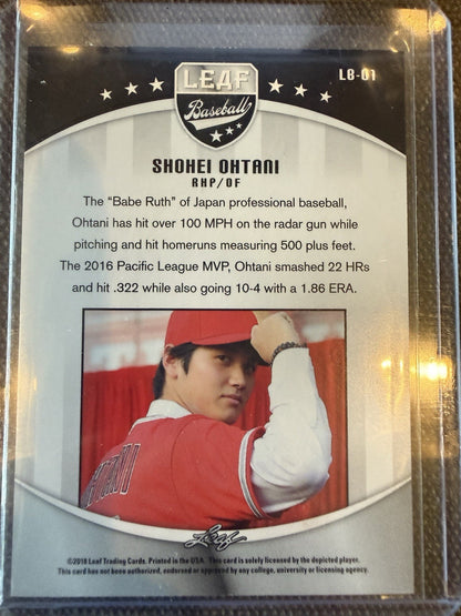2018 Leaf Baseball Ohtani - Shohei Ohtani #LB-01