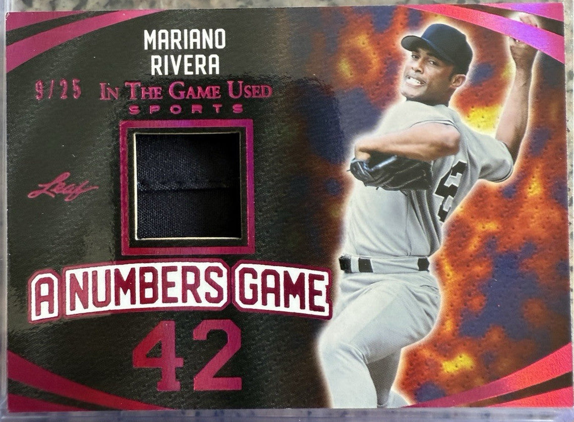 2024 Leaf in the Game Used Sports - A Numbers Game Mariano Rivera /25
