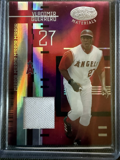 2005 Leaf Certified Materials Mirror Red Jerseys /250 Vladimir Guerrero HOF 0l2