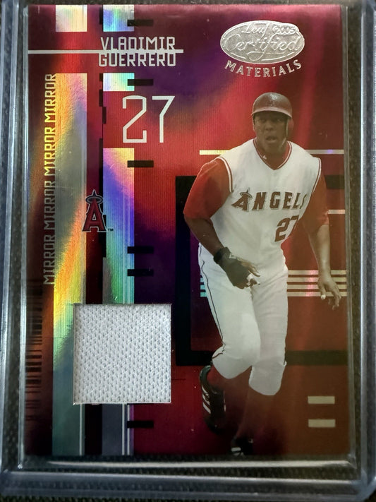 2005 Leaf Certified Materials Mirror Red Jerseys /250 Vladimir Guerrero HOF 0l2