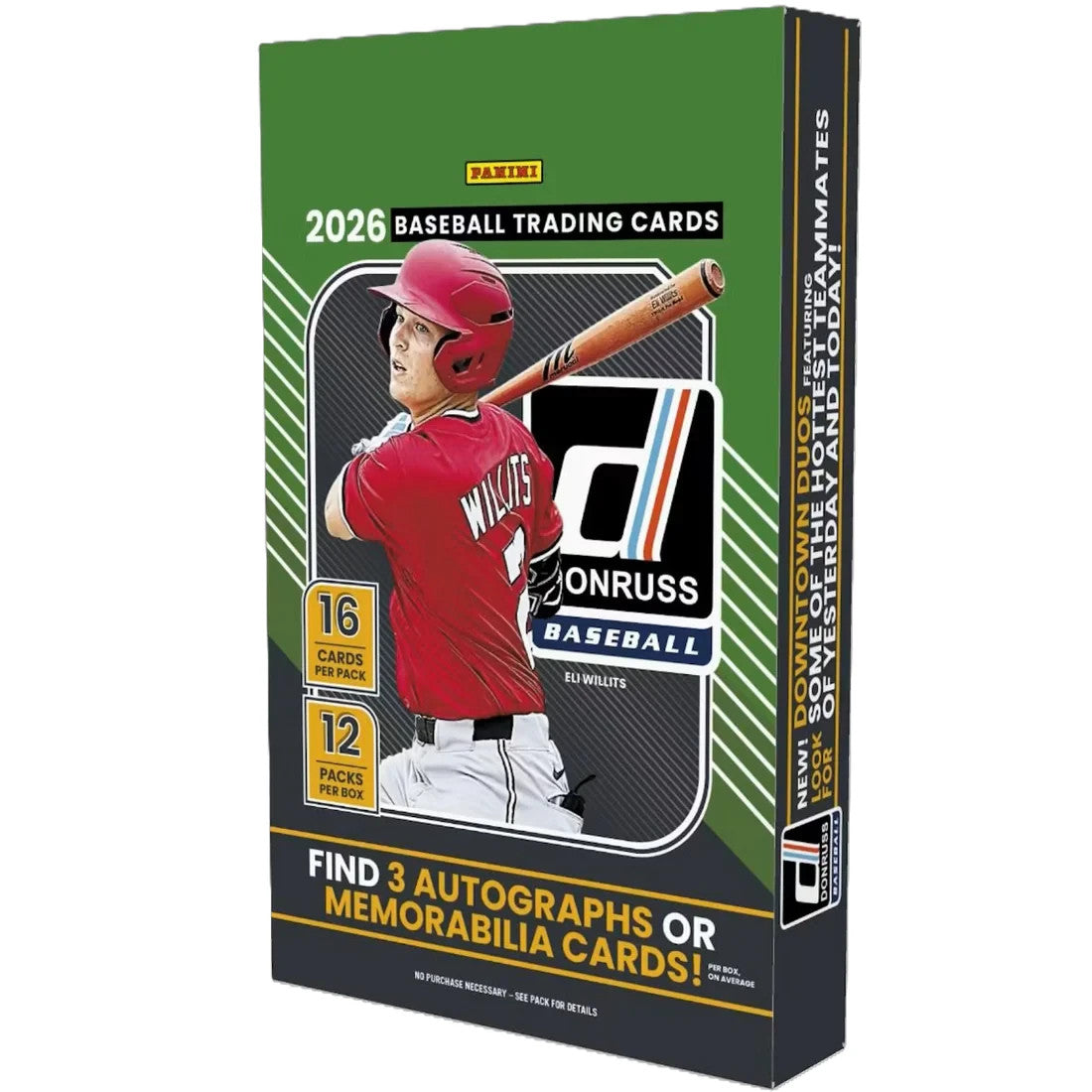 2026 Donruss Baseball Hobby Box | 3 AUTOS or Memorabilia. from SEALED case