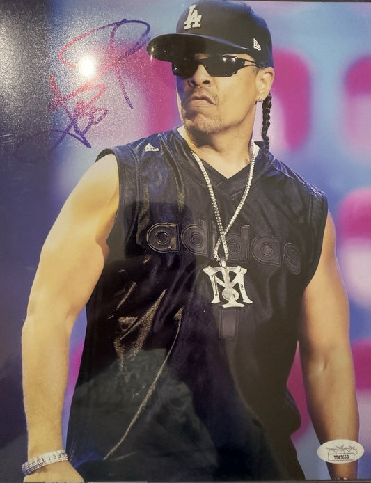 Ice T Law & Order Raper Music Artist Signed Auto 8x10 Photo PSA DNA