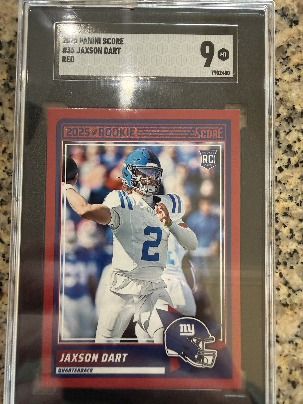 2025 Score - Rookies Jaxson Dart #35 Red (RC)