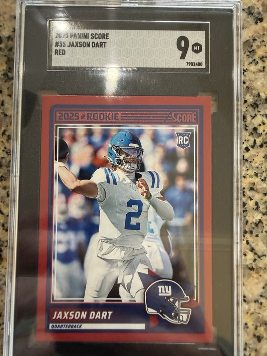 2025 Score - Rookies Jaxson Dart #35 Red (RC)