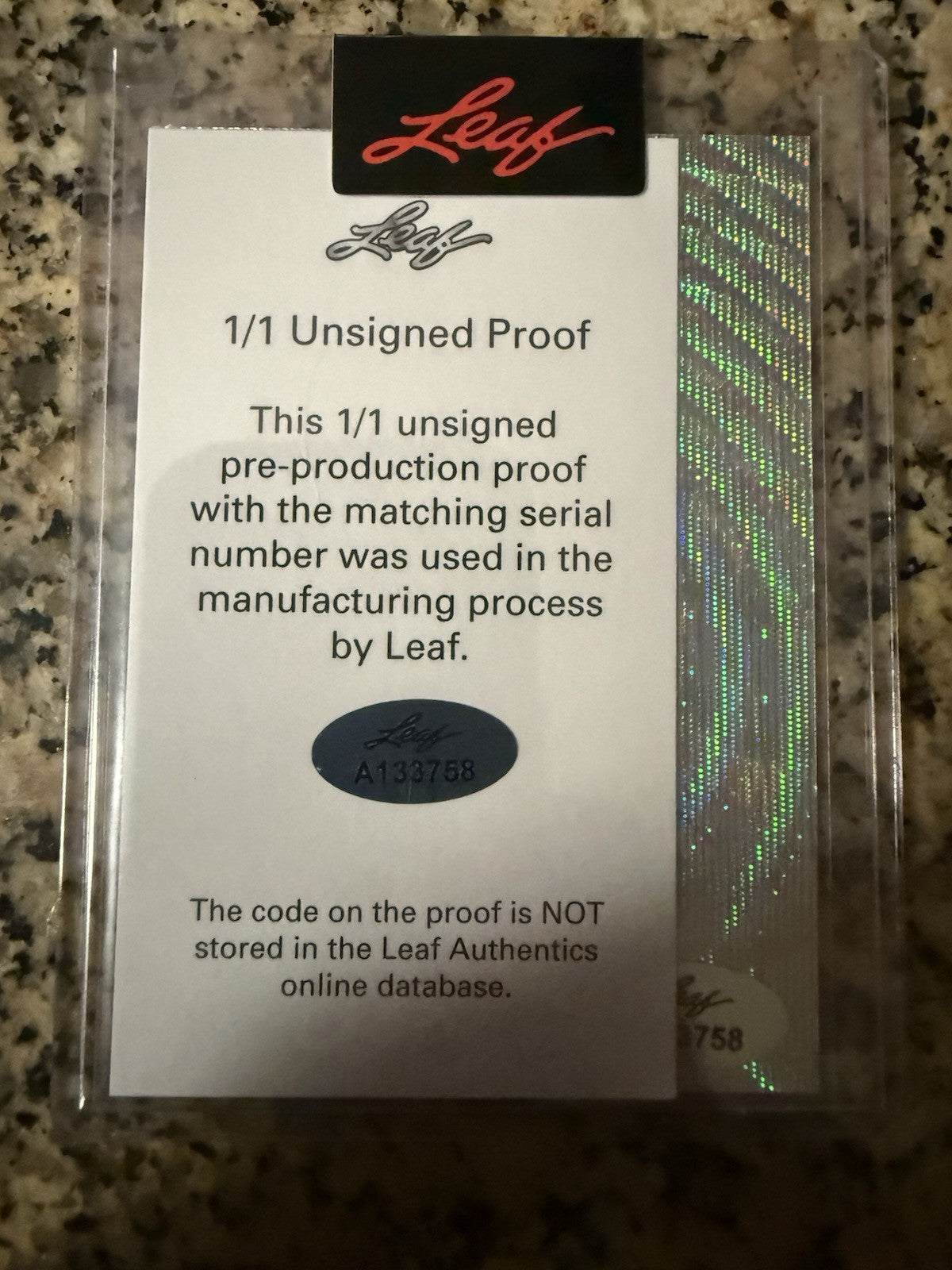 2023 Leaf Metal Pop Century Knockouts Proof 1/1 Marisa Tomei