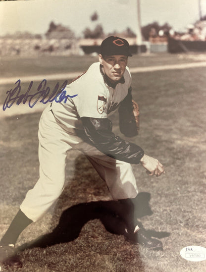 Bob Feller 8x10 Auto Jsa Authenticated