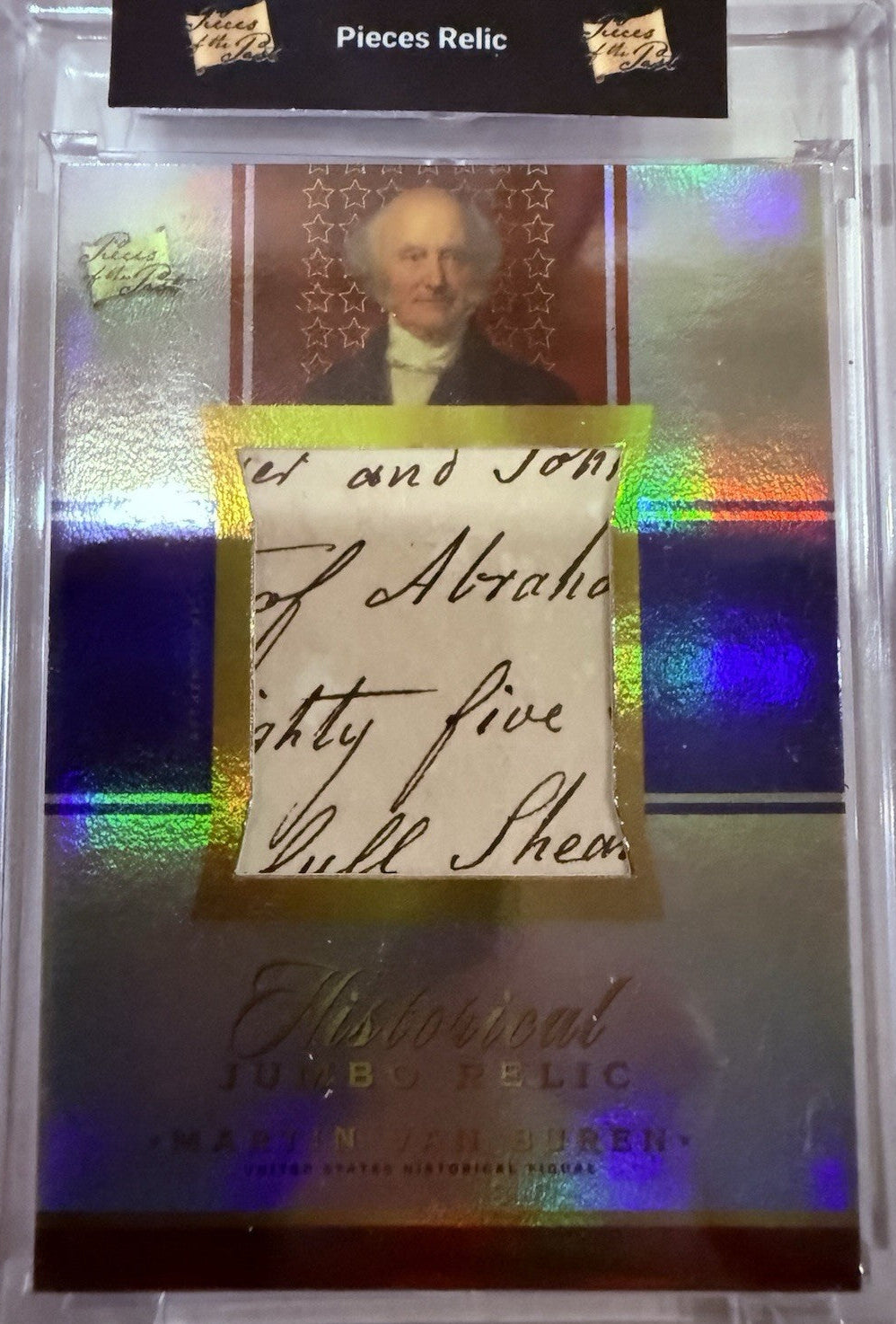 Martin Van Buren  Historical RELIC Card 1/1