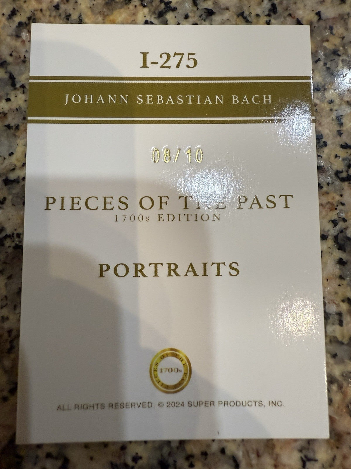2024 Pieces Of The Past Johann Sebastian Bach Gold Foil  Parallel /10