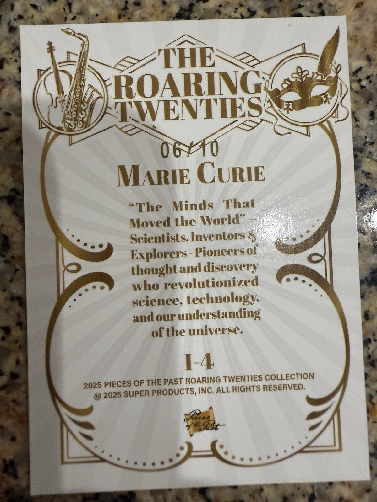 2025 Pieces of the Past Marie Curie /10 Roaring Twenties Minds That Moved World