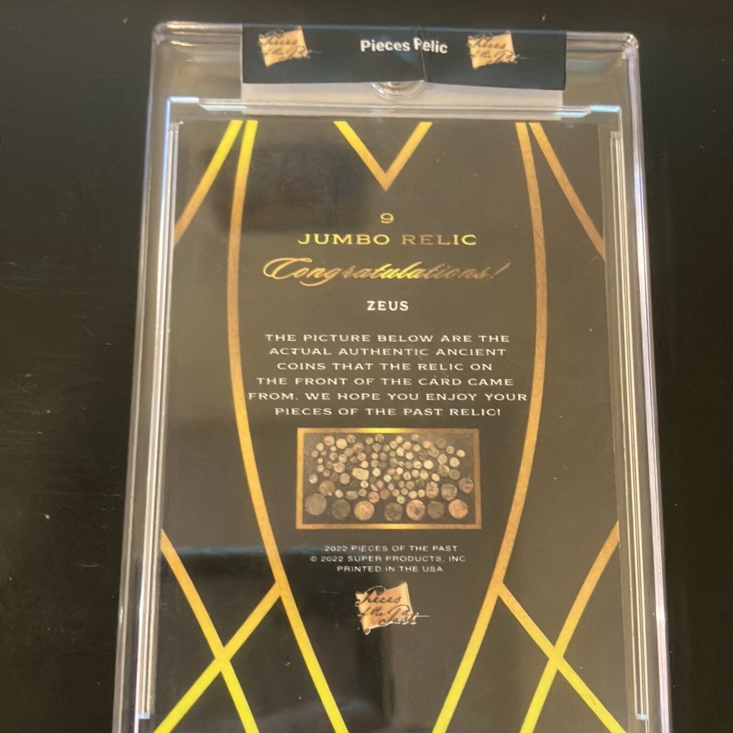Zeus Ancient Greek coin card