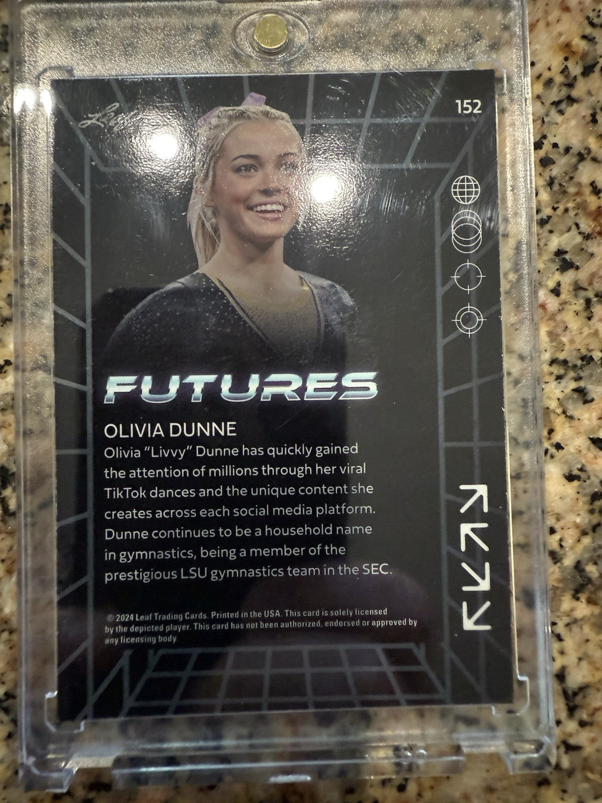 2024 Leaf Futures - Olivia Dunne #152 Green /99