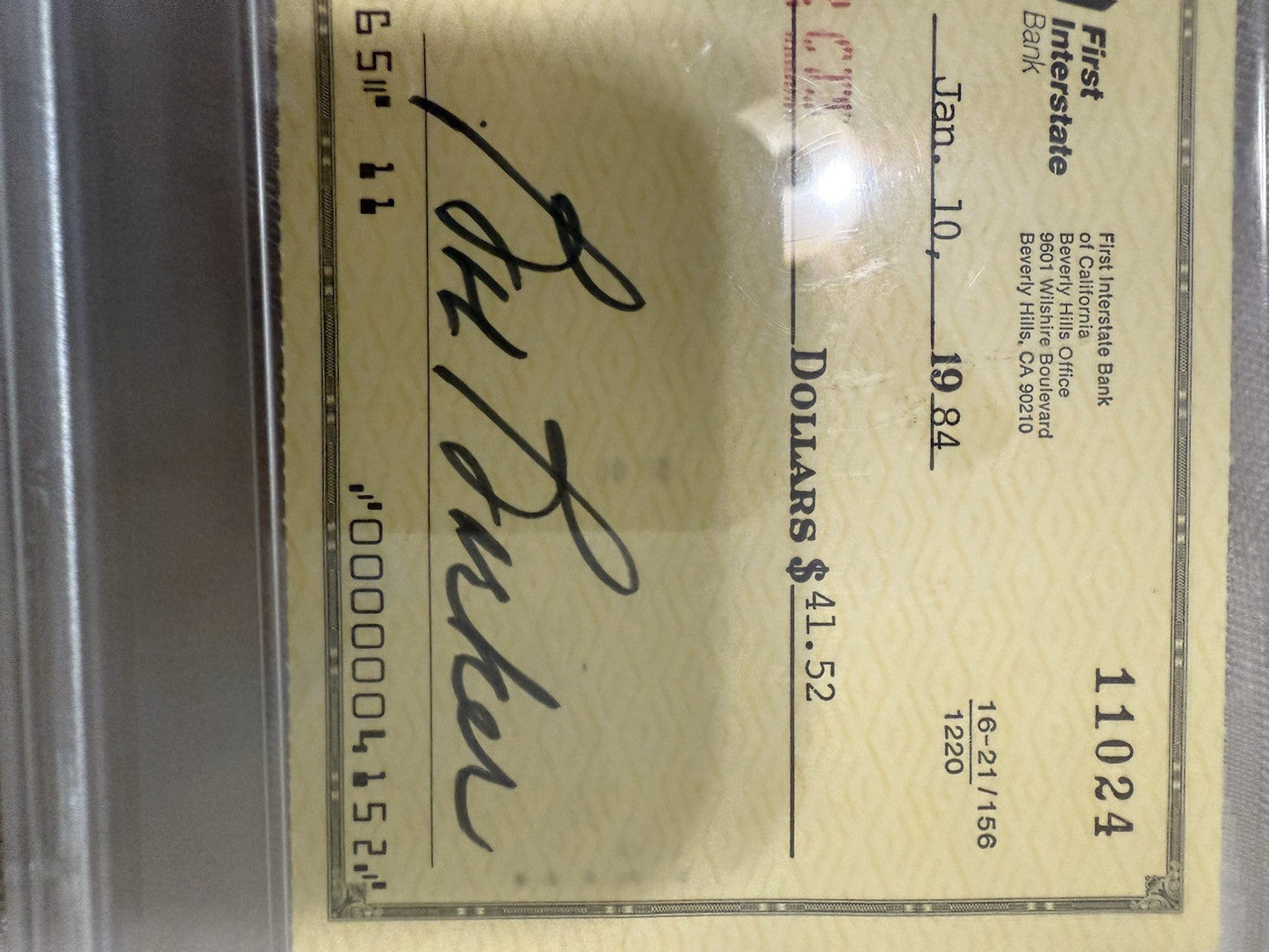 Bob Barker Signed Autograph Check Host Price is Right PSA/DNA Authentic Slabbed