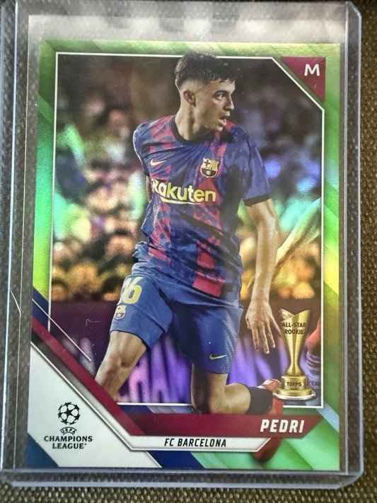 2021-22 Topps UCL Pedri  Refractor 127/199 All Star Rookie Cup #155 Barcelona