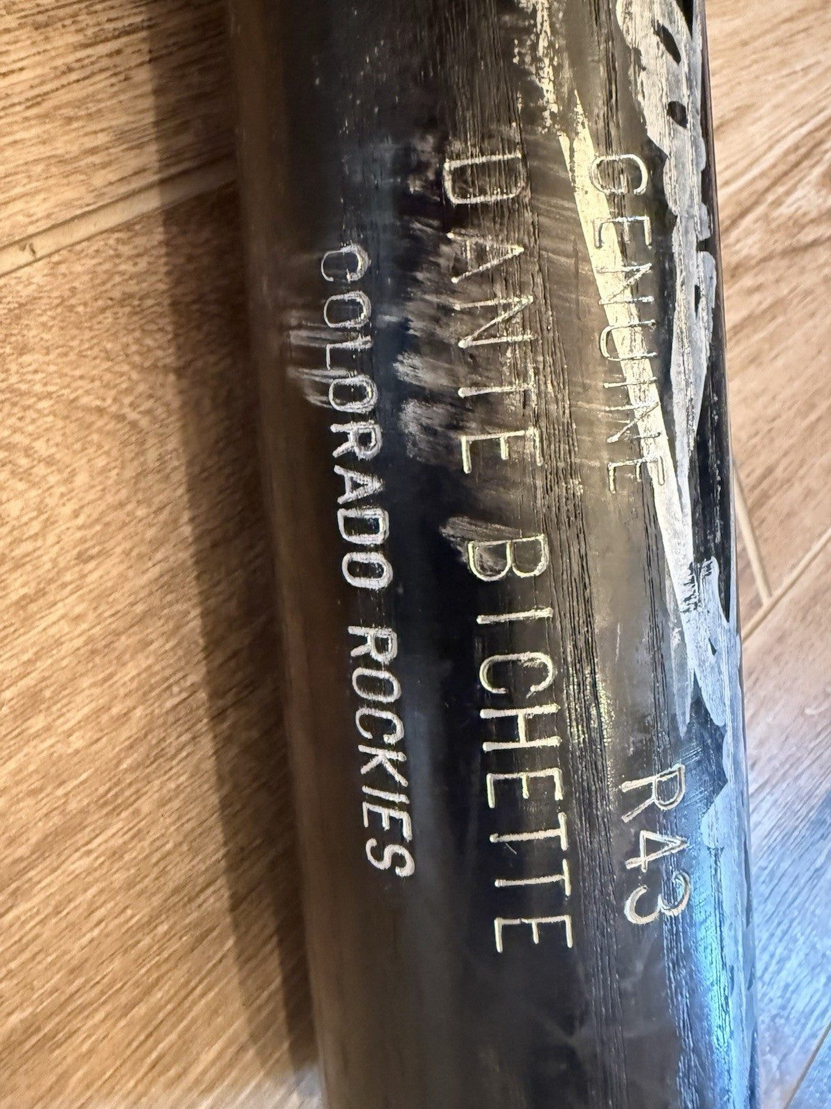 DANTE BICHETTE  Autographed  Bat Colorado Rockies
