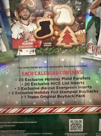 2025 Topps Holiday Baseball Mega Advent Calendar Box
