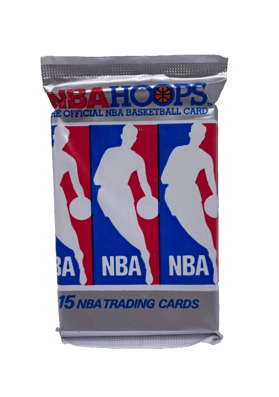 1990 NBA Hoops Series 1 Sealed Pack 15 Cards