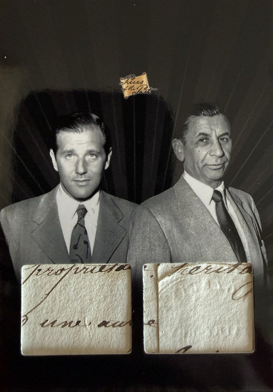 2025 Pieces of the Past Roaring 20’s Bugsy Siegel/Meyer Lansky Dual Handwritten