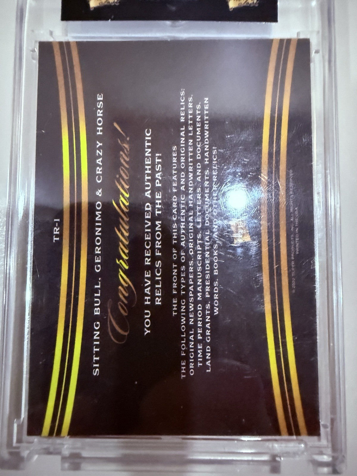 Sitting Bull Geronimo Crazy Horse Relic 2022 Super Pieces Of The Past #TR-1